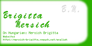 brigitta mersich business card